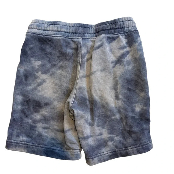 Boys Sweatpant Shorts with Pockets Blue Tie Dye Size Small 6/7 - Picture 2 of 4